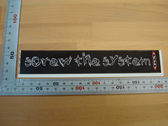 新品 FCS(エフシーエス)ステッカーscrew the system(紙製)ブラック①拍卖
