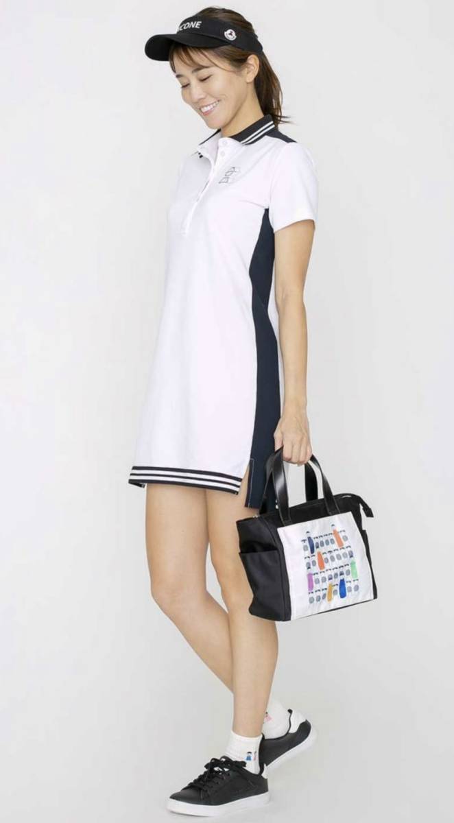 送料無料★新品タグ付き★ピッコーネクラブ★ポロシャツワンピース★Lサイズ★Ⅱ★02★ホワイト★白拍卖