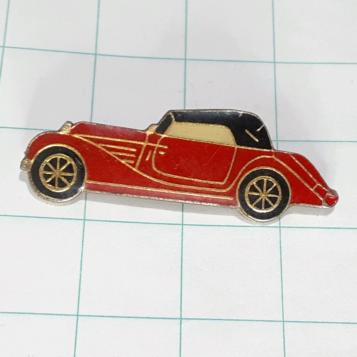 送料無料)レトロカー 赤 自動車 ピンバッジ PINS ピンズ A16237拍卖