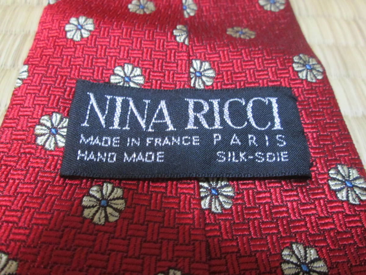 ニナリッチ NINA RICCI フランス製ネクタイ シルク100% 拍卖