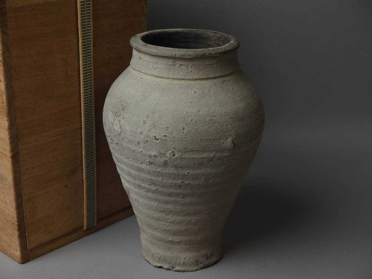 【骨董・茶道具】★南蛮?新羅?★★花瓶 ek017ub.8 花道 華道拍卖