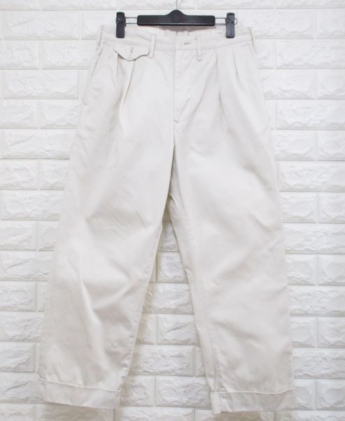 【J.S.HOMESTEAD】ジャーナルスタンダード◆2タック入り コットン ワイドパンツ チノパン/日本製◆S/W30拍卖