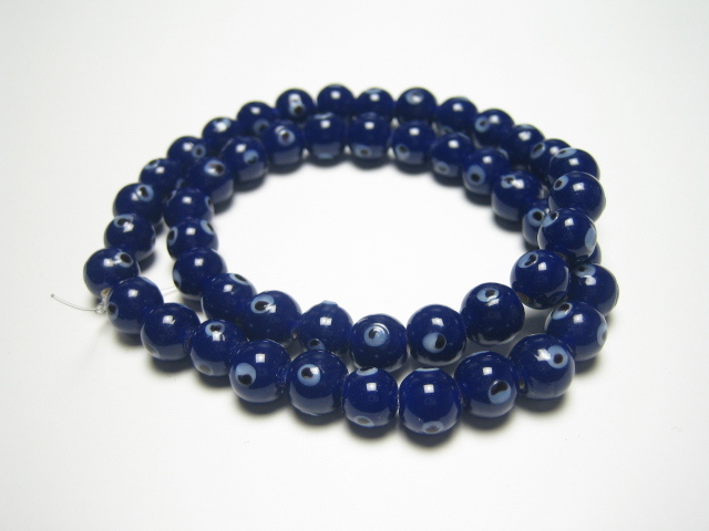 ◎●グラスビーズ トンボ玉 青色5 0個セット  とんぼ玉   NO.17 ガラスビーズ拍卖