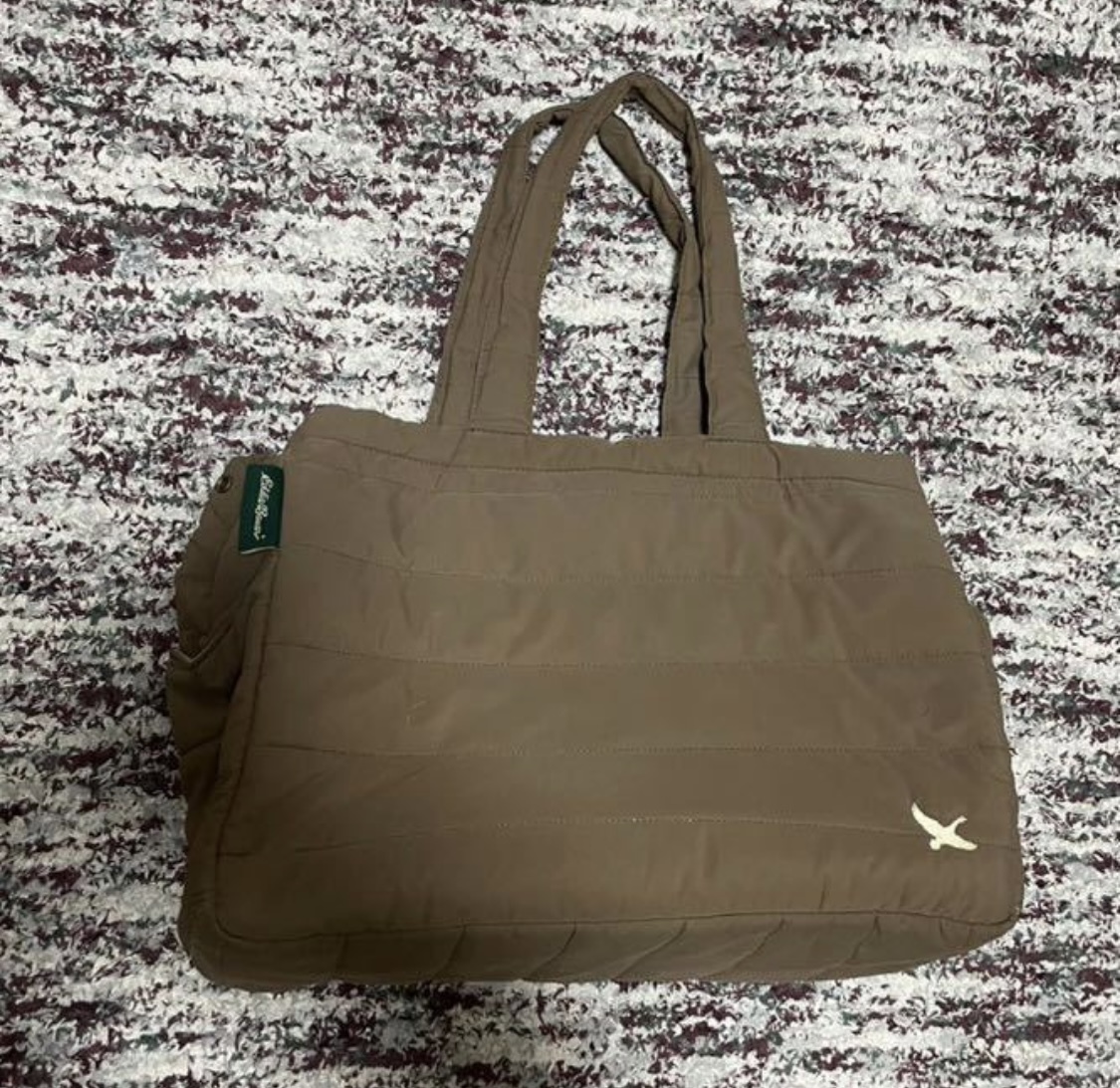 Eddie Bauer エディー・バウアー トートバッグ 大きいサイズ 茶 ブラウン拍卖