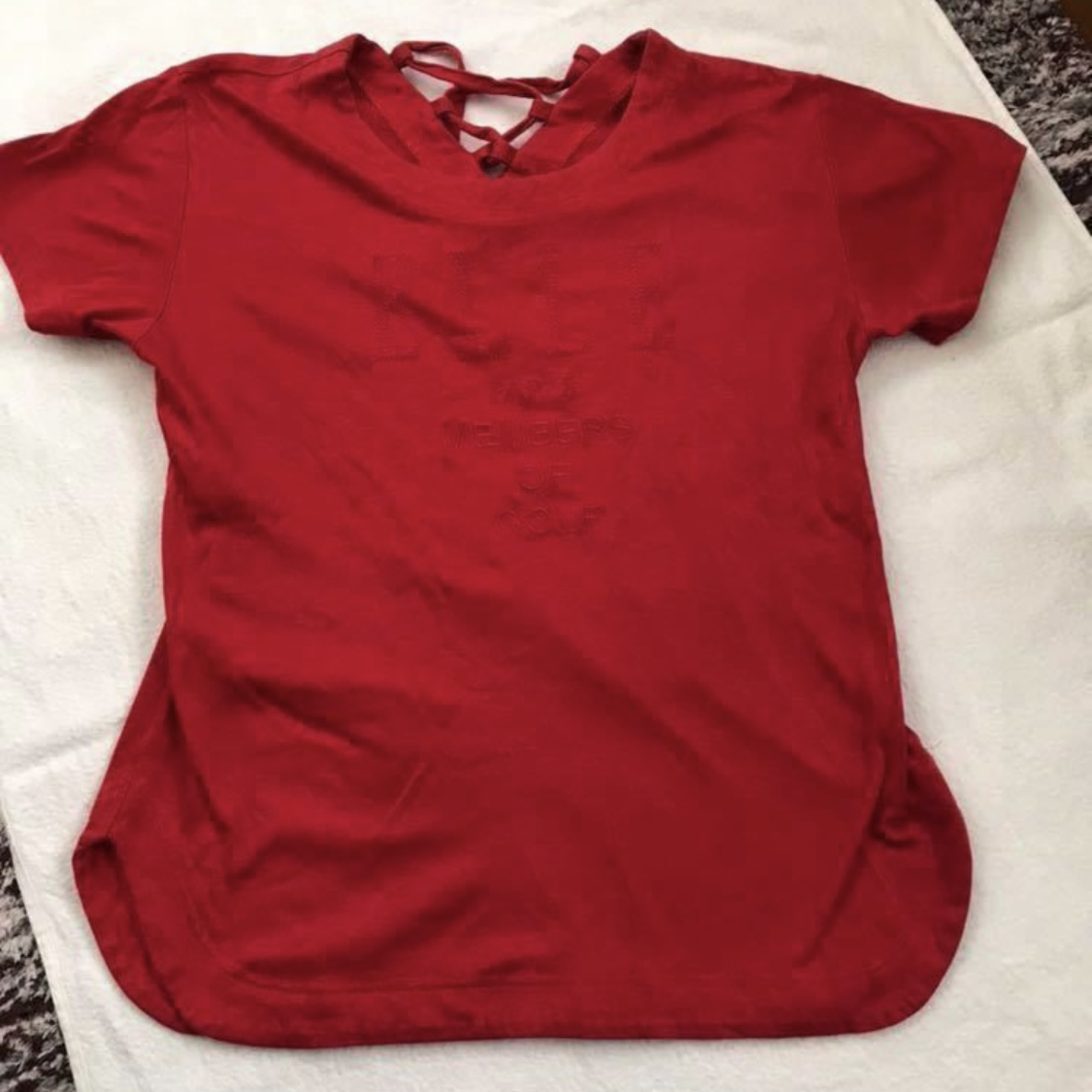 ELLE GOLF エル ゴルフ Tシャツ 赤 トップス サイズ38拍卖