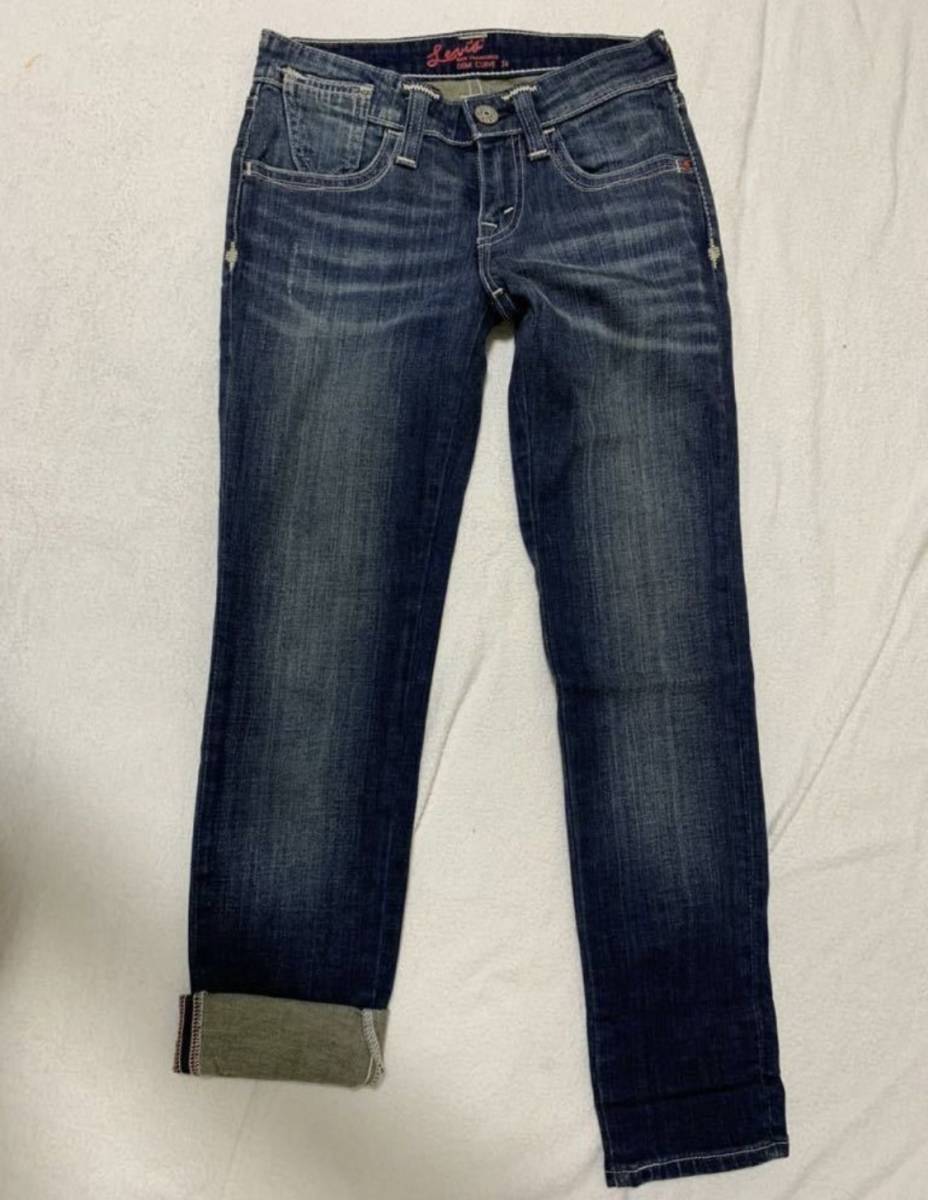 リーバイス DEMI CURVE カプリ ストレッチスキニー ジーンズ デニム W25拍卖