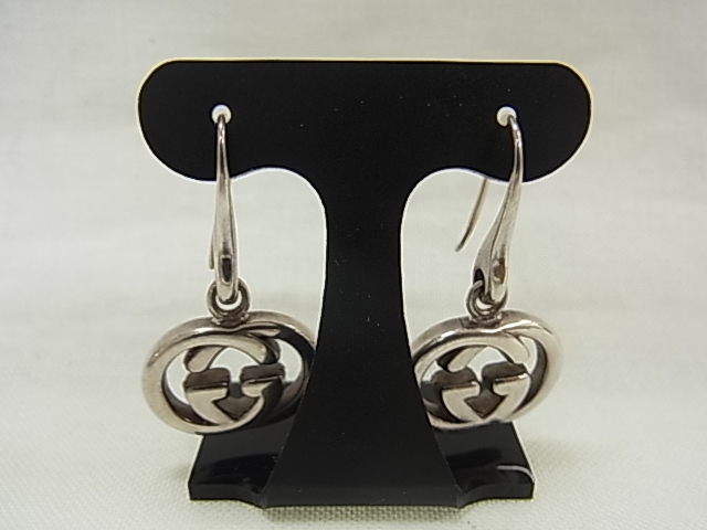グッチ GUCCI インターロッキングピアス 【中古】 【ピアス】拍卖