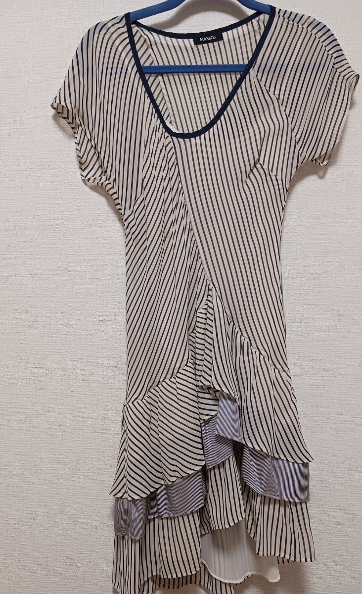Max&Co.☆ティアードワンピース☆ストライプ☆サイズS拍卖