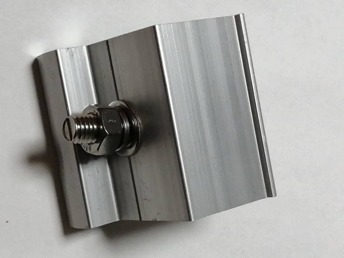 ソーラーパネルマウント取付金具20セット 太陽ソーラーパネル端部固定金具 Z形ブラケットセット RVボート屋根オフグリッド アルミ製拍卖