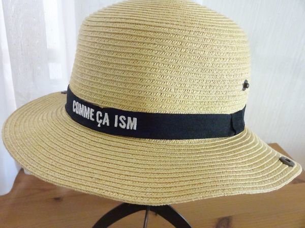 〃COMME CA ISM〃キッズ帽子 紐付き ペーパーハット サイズ54cm キャップ スクールキャップ 帽子拍卖