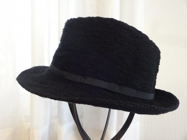 「Dead Town Trucking」メンズ・紳士 中折れハット 黒色帽子 サイズ57cm〜59cm キャップ 帽子 Since2004拍卖