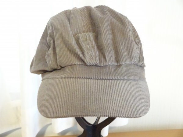 「LOWRYS FARM」レディース・ガールズ 灰色帽子 キャスケット サイズ57・5cm キャップ 帽子 ジーンズ柄拍卖