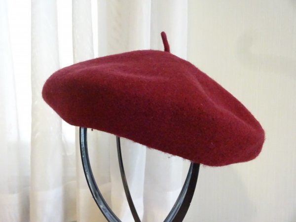 {studio CLIP}スタジオクリップ レディース・婦人用 紅色 サイズ57cm〜59cm ウール使用 ベレー帽 キャップ 帽子拍卖