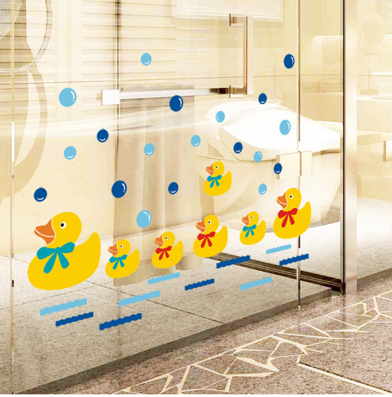 ウォールステッカー YB272 黄色アヒルちゃん 可愛い 子供 癒す DIY 壁紙 インテリアシート 剥がせるシール 送料無料拍卖