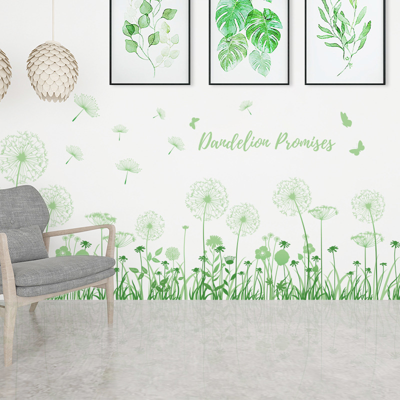 ウォールステッカー YBD285 グリーンタンポポ ナチュラル 癒す DIY 壁紙 インテリアシート 剥がせるシール 送料無料拍卖