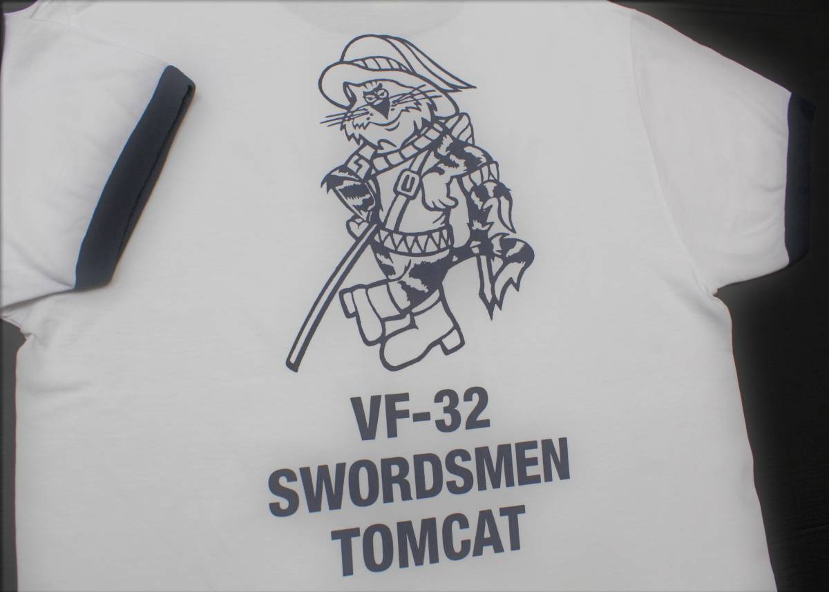 YTS95東洋SトムキャットUSネイビーTOMCATネコU.S.N猫 リンガー 半袖TシャツUSA製Buzz Rickson'sバズリクソンズ拍卖
