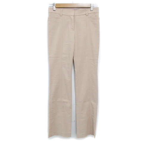 ボナジョルナータ BUONA GIORNATA フレアパンツ ロング丈 無地 7 ベージュ /FF18 レディース拍卖