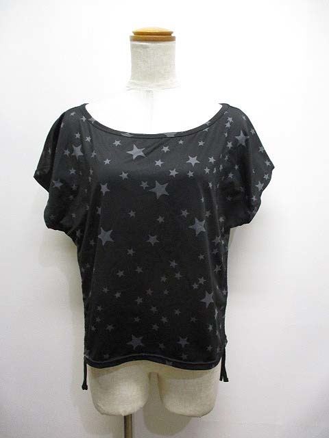 ダミス DA MISS フィットネス ヨガ ダンス 半袖 Tシャツ M 黒 ブラック 星柄 スポーツウェア レディース拍卖