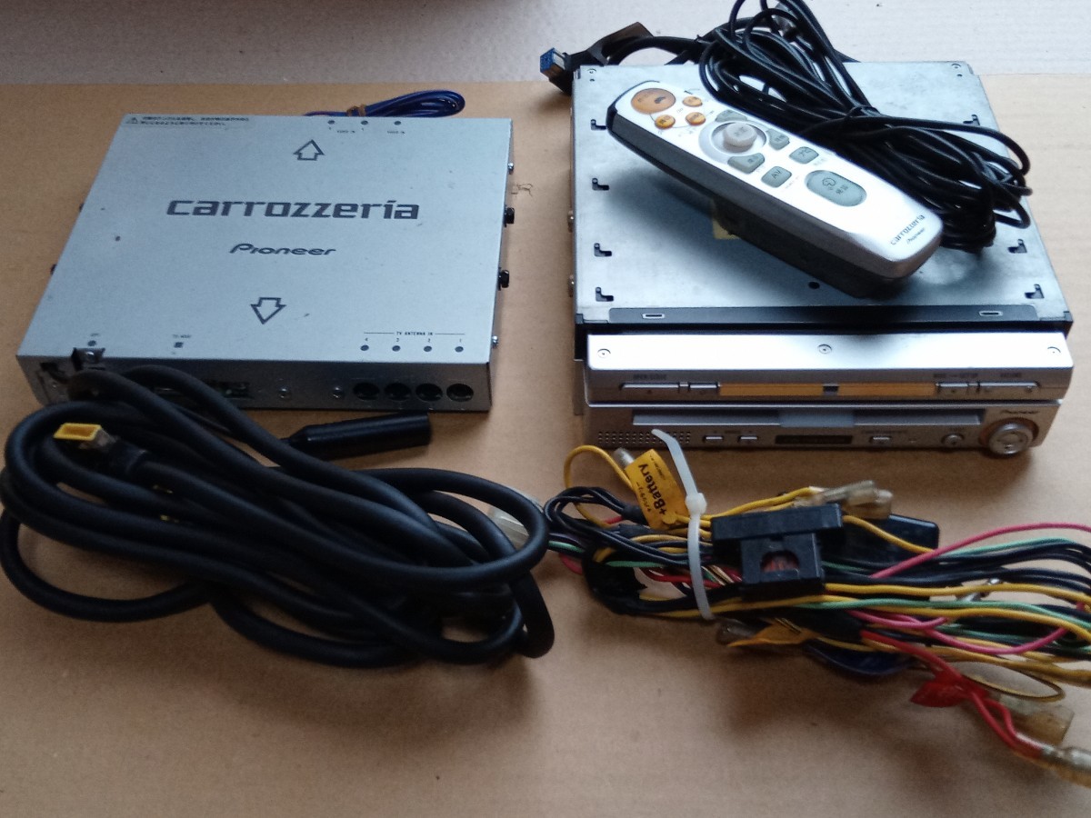 ☆希少 廃盤品!楽ナビ DVDナビ カロッツェリア carrozzeria AVIC-DRV250 インダッシュモニター 動作良好!☆拍卖