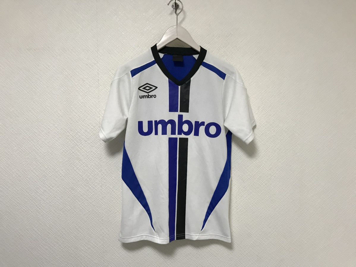 本物アンブロumbroスポーツトレーニングウェアVネック半袖Tシャツメンズアメカジサーフビジネススーツミリタリー白ホワイトS拍卖