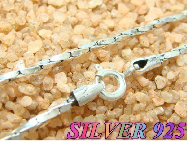 珍しい カットスクリューコブラチェーン 1.5mm×55cm sv925 ネックレス シルバー925拍卖