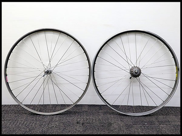 △ロードバイク用 ホイール 車輪径φ630mm SHIMANO DURA-ACE HYPERGLIDE ARAYA WOLBER拍卖