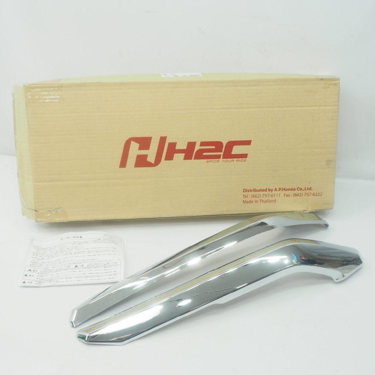 ズーマーX JF52 H2Cメッキ ボディカバー サイドフェアリング サイドカバー サイドカウル メッキ カバー カウルZOOMER-X拍卖