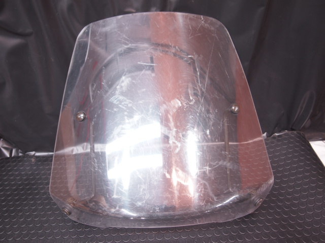 スクーター用スクリーン 割れ無し調整で汎用に。シールド 風防拍卖