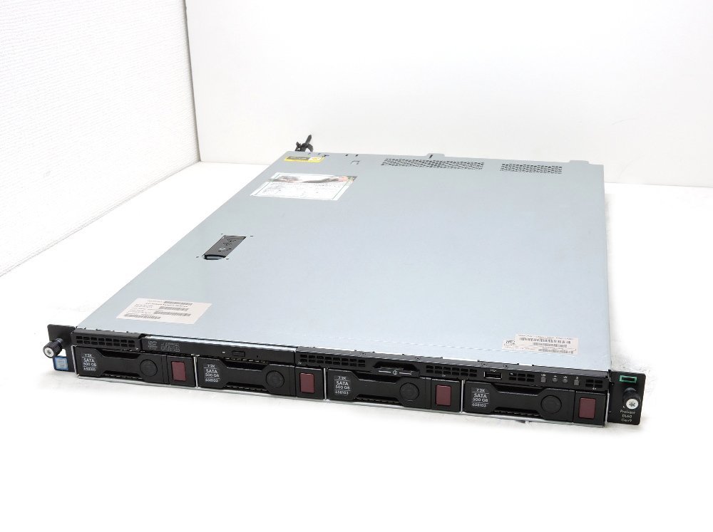 hp ProLiant DL60 Gen9 Xeon E5-2603 v3 1.6GHz 32GB 500GBx4台(SATA3.5インチ/6Gbps/RAID6構成) DVD-ROM SmartArray P440 小難あり拍卖