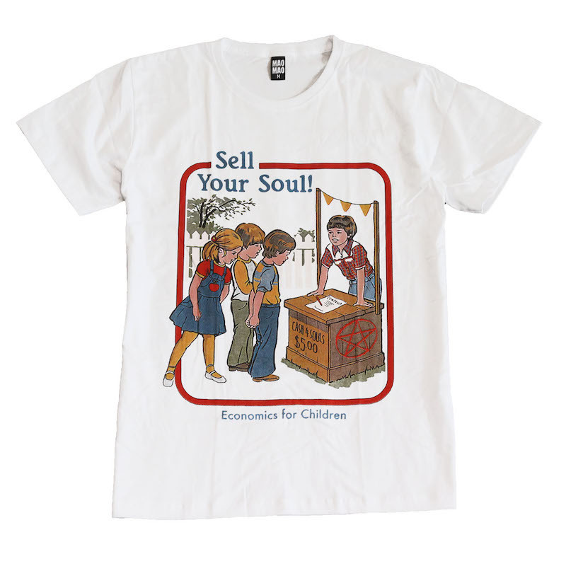 レトロデザイン 邪悪な子供たち 占い 屋台 アメリカ ストリート系 デザインTシャツ おもしろTシャツ メンズ 半袖★tsr0661-wht-l拍卖