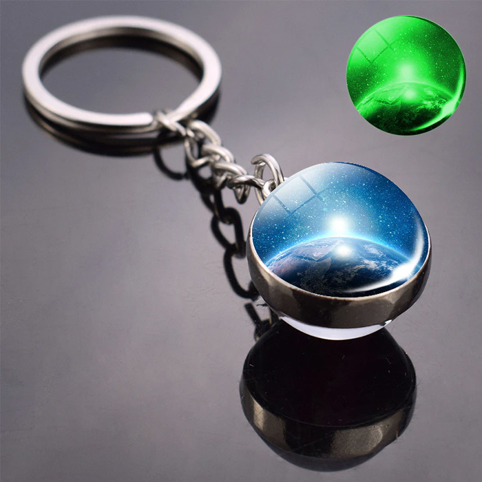 キーホルダー 宇宙 惑星 ギャラクシー 太陽系 星 キーチェーン キーリング 16-8拍卖