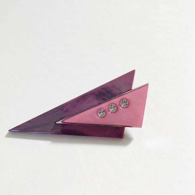 【美品】レア ヴィンテージ ブローチ 昭和 レトロ プラスチック モダンアート レトロポップ拍卖