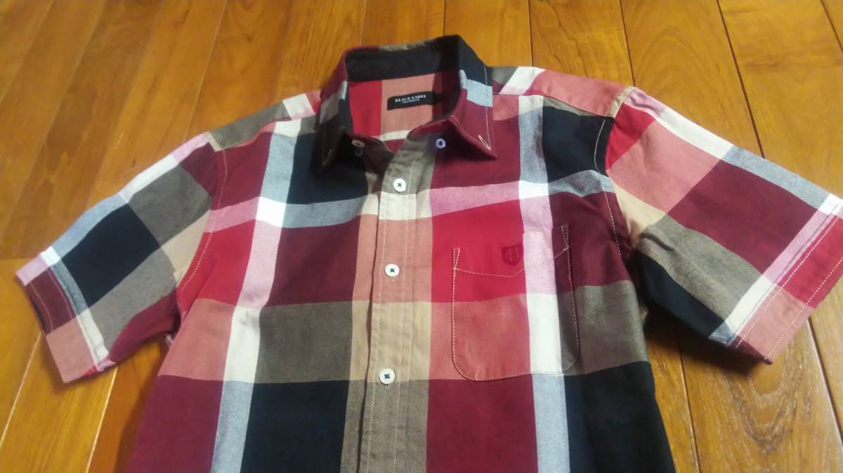 美品 ブラックレーベルクレストブリッジ チェックシャツ b506拍卖