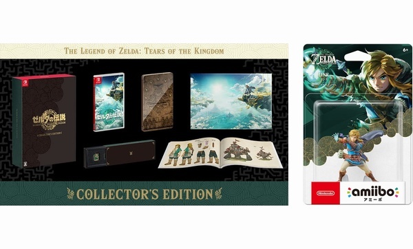 Switch ゼルダの伝説 ティアーズ オブ ザ キングダム Collector's Edition amiibo リンク ヤマダ電機 特典 ステッカー付き 新品未開封拍卖