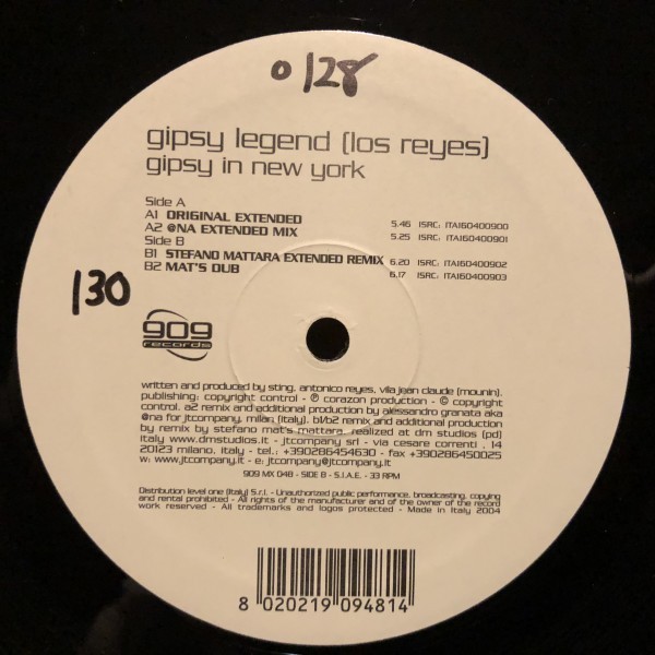 Gipsy Legend / Gipsy In New York拍卖