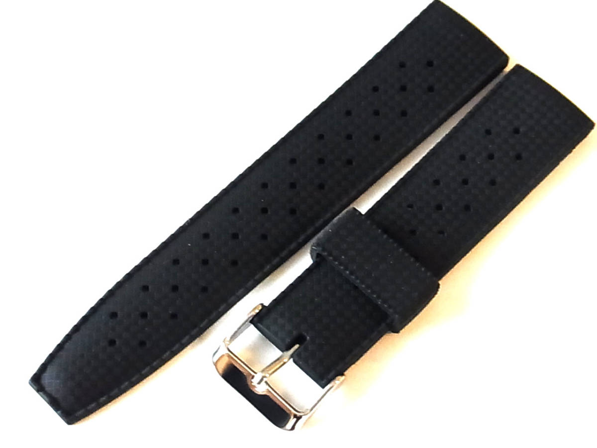 高品質ラバー カーボン型押 トロピック ヴィンテージシェイプ 黒 22mm KRBTRP15拍卖