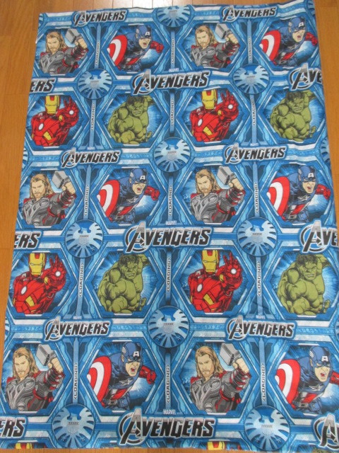 ★USA MARVEL アベンジャーズ アイアンマン・ハルク・キャプテンアメリカ・マイティ ソー キャラクター☆フラットシーツ /160㎝×240㎝拍卖