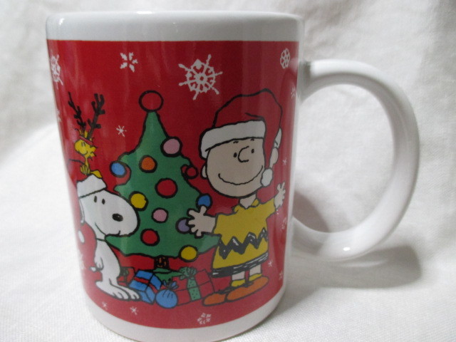 即決★USA ピーナッツ スヌーピー チャーリーブラウン ウッドストック☆クリスマス マグ拍卖