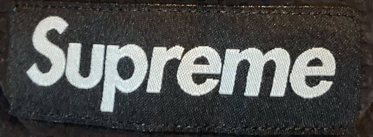 supreme seer sucker camp cap キャップ シア サッカー 帽子 黒 black拍卖