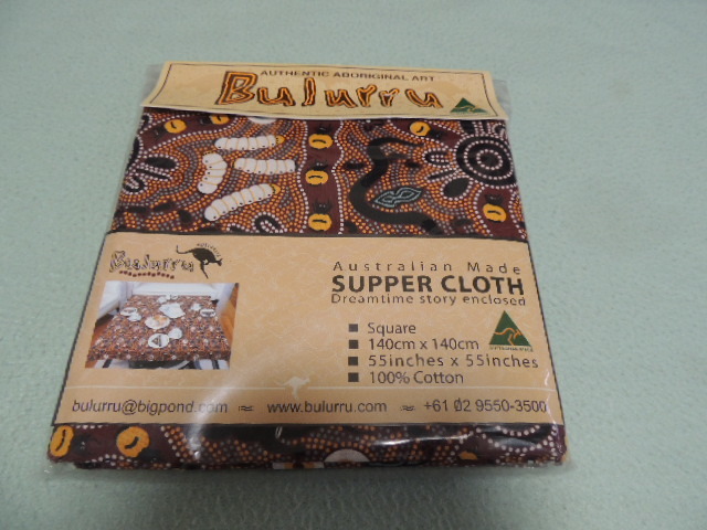 オーストラリア テーブルクロス アボリジニ アート supper cloth 綿100% 拍卖