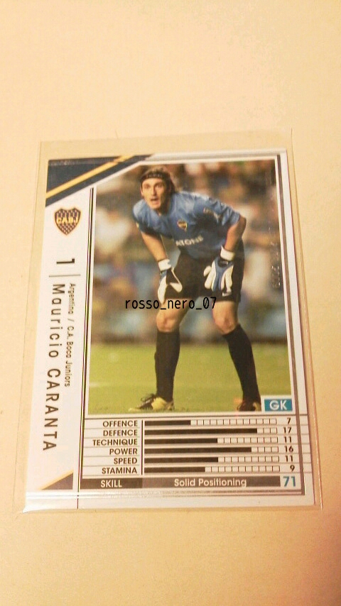 ☆WCCF2008-2009☆08-09☆001☆白☆マウリシオ・カランタ☆ボカ・ジュニアーズ☆Mauricio Caranta☆C.A. Boca Juniors☆拍卖