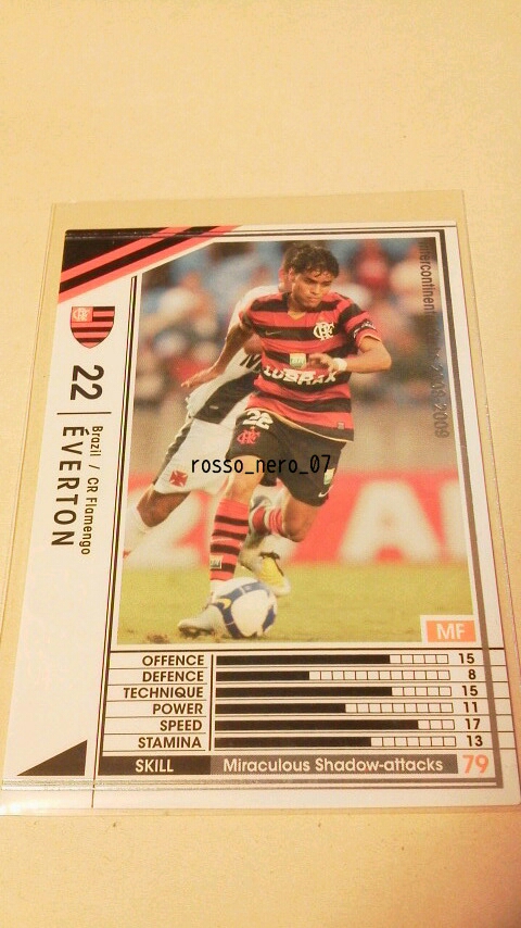 ☆WCCF2008-2009☆08-09☆038☆白☆エベルトン☆CRフラメンゴ☆Everton☆CR Flamengo☆拍卖