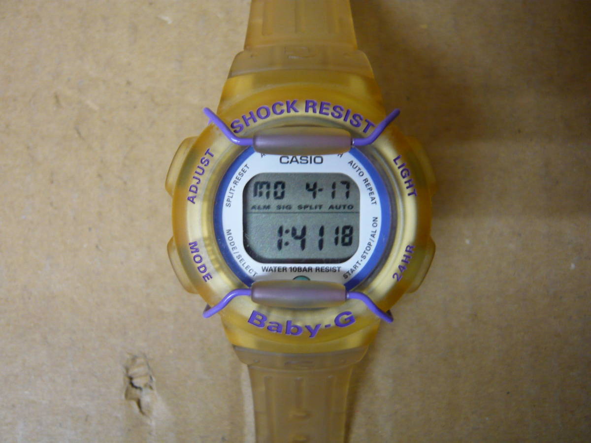 【中古】CASIO Baby-G カシオ ベビーG BG-210 デジタル レディース 腕時計 拍卖