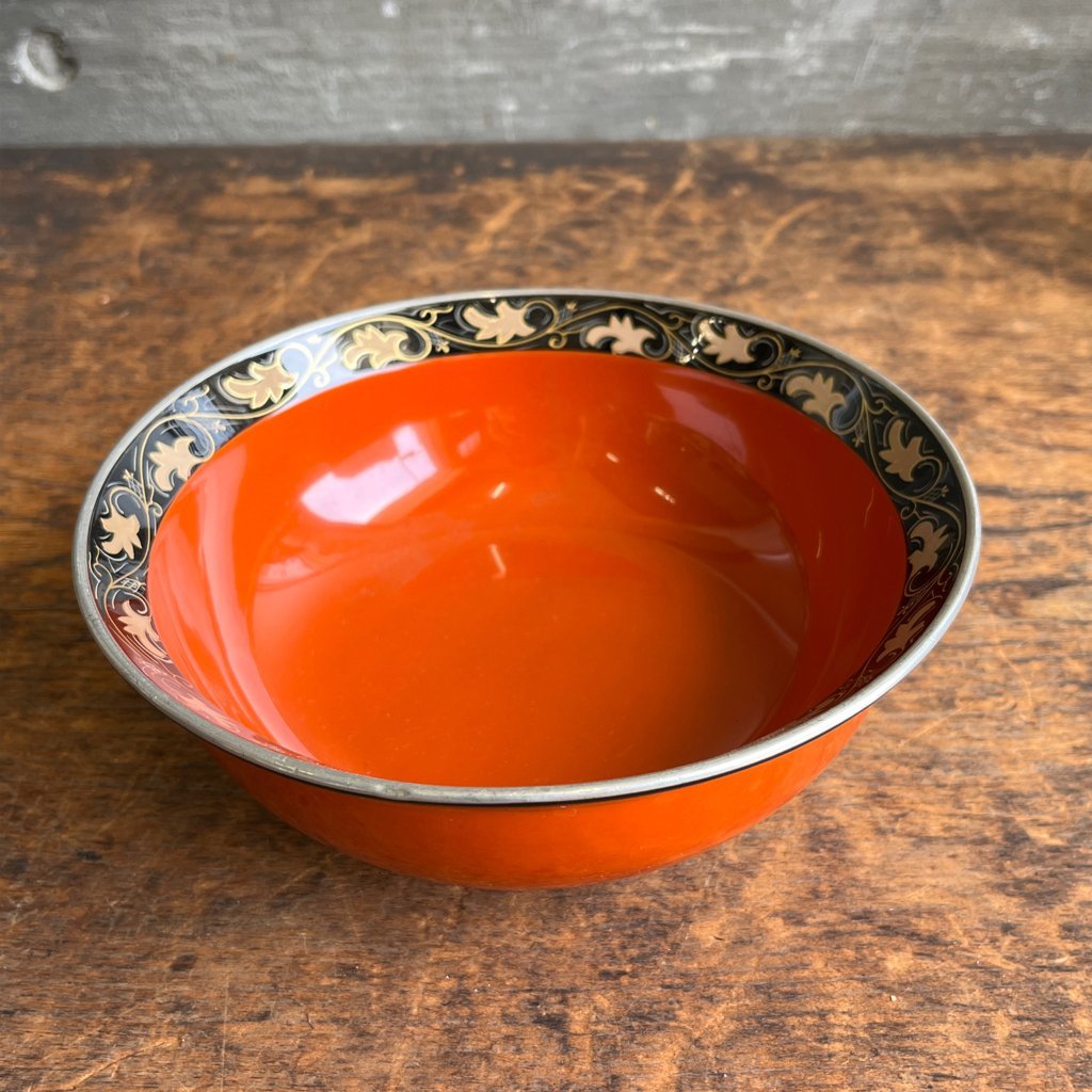 文平堂 菓子鉢 唐草蒔絵 漆 Φ19.3 直接引き取り歓迎(横浜市) digjunkmarke拍卖