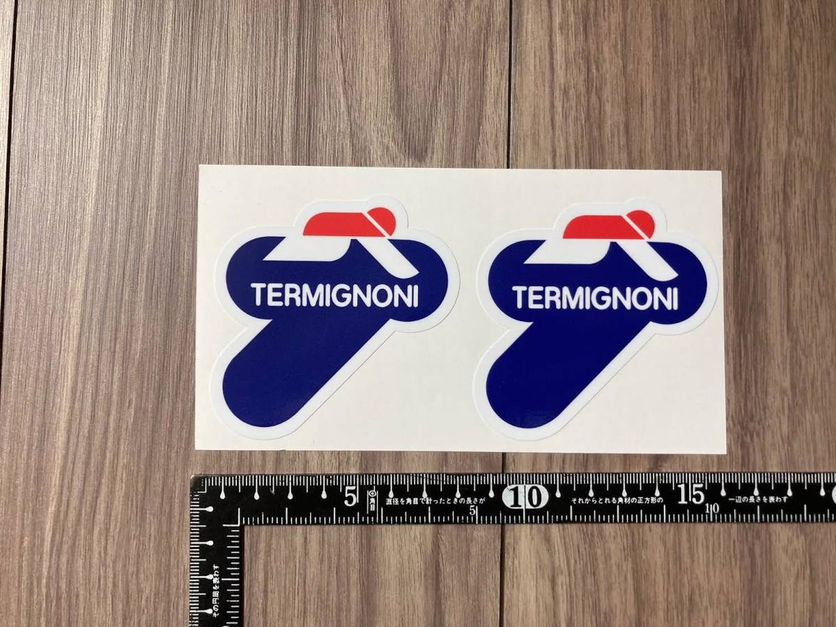 送料無料 Termignoni Decal Sticker テルミニョーニ ヘルメット ステッカー シール デカール 75mm x 75mm 2枚セット拍卖