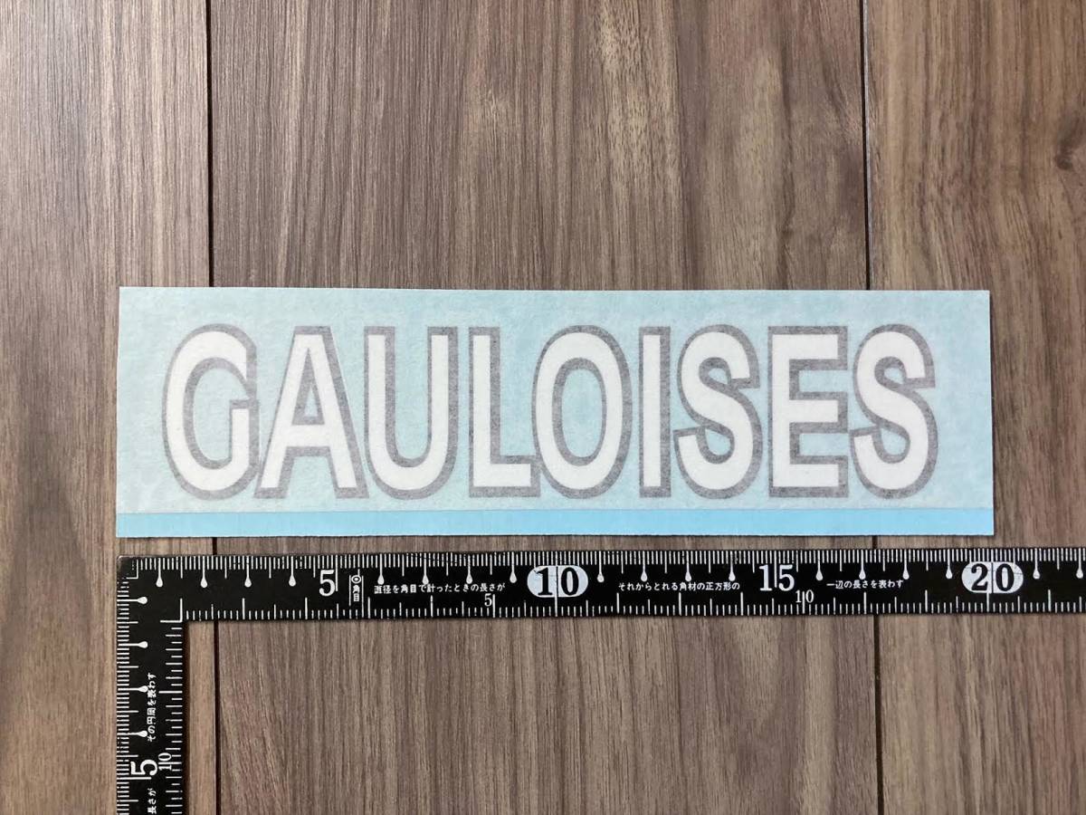 ★送料無料★GAULOISES ゴロワーズ カッティング ステッカー デカール ホワイト拍卖