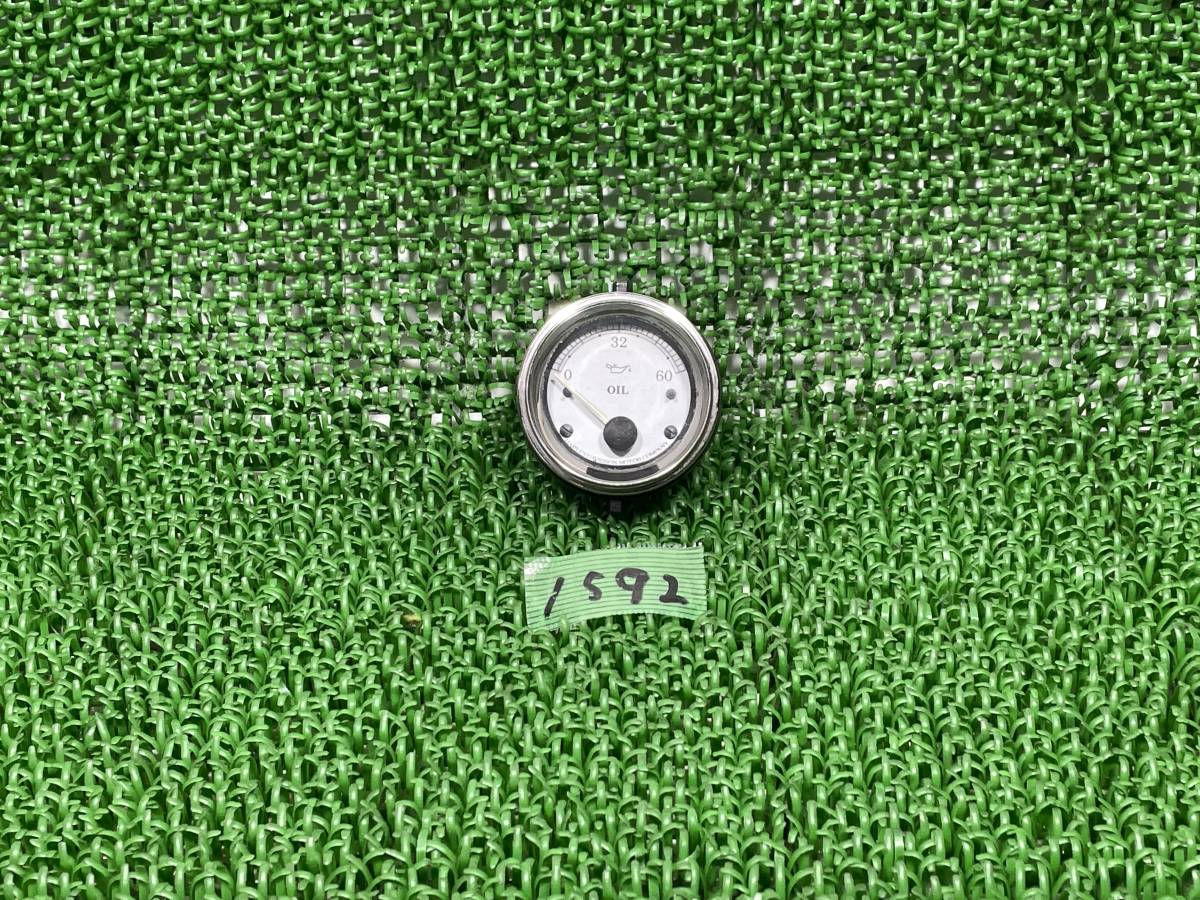 (1592)ハーレー◆純正◆オイルプレッシャーゲージ◆シルバー◆油圧計◆75165-01A◆埼玉◆二輪車販売店拍卖