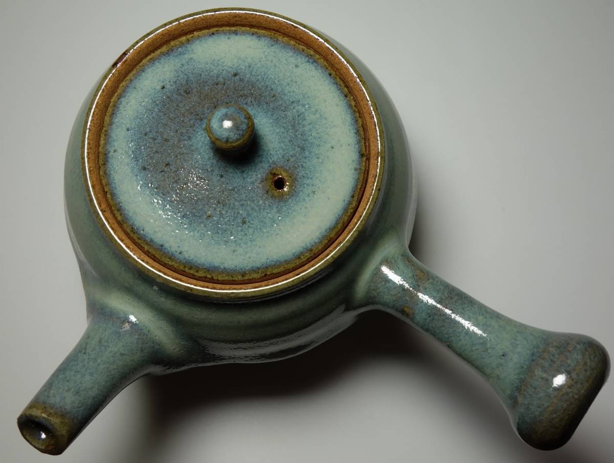 昭和期 極上 玉露級煎茶器 急須 一箱 楢岡焼 希少手拍卖