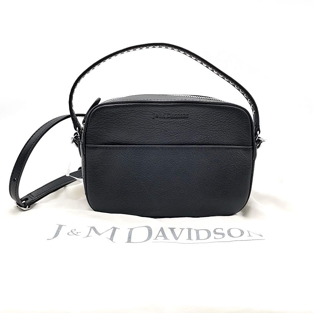 送料無料 超美品 ジェイ&エムデヴィッドソン ハンドバッグ ショルダーバッグ 鞄 1869N 07314P レザー 黒 レディース拍卖