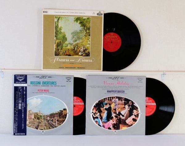 中古盤*ペラジャケ【ロッシーニ序曲集】シュトラウスとクラウス*ウィーンの休日クナッペルツブッシュ拍卖